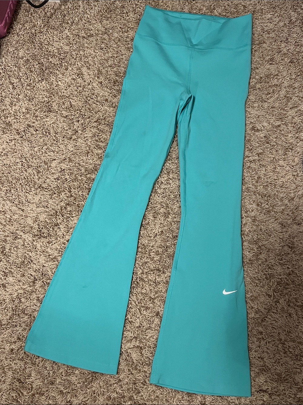 Nike Girls' Teal Flared Leggings